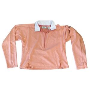 Horny Toad Crop Top Half Zip Polo Lyocell Medium